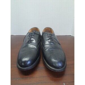 Stafford Executive Comfort Plus Black Leather Wingtip Mens Size 11 D/B Shoes